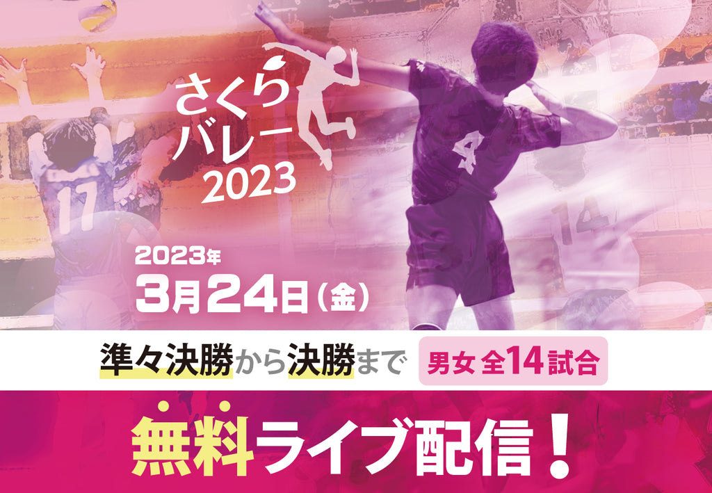 「さくらバレー」ライブ配信　今年は準々決勝以降の計14試合に拡大！